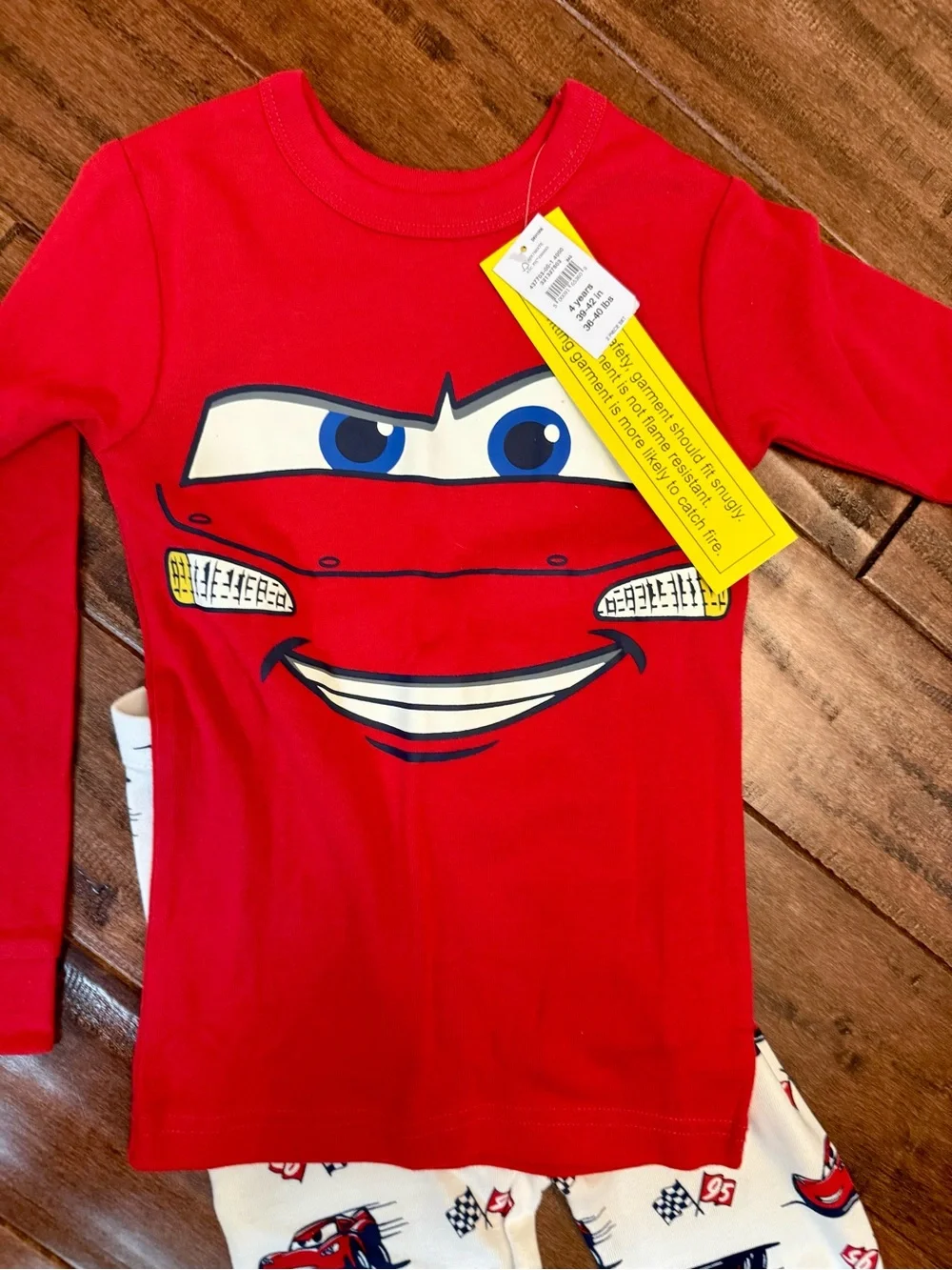GAP Red Long-Sleeve Cars Graphic Pajama Top set